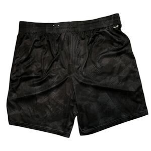 Tek Gear DryTek Black Reflective Print Shorts XL Men’s Running Athletic Gym